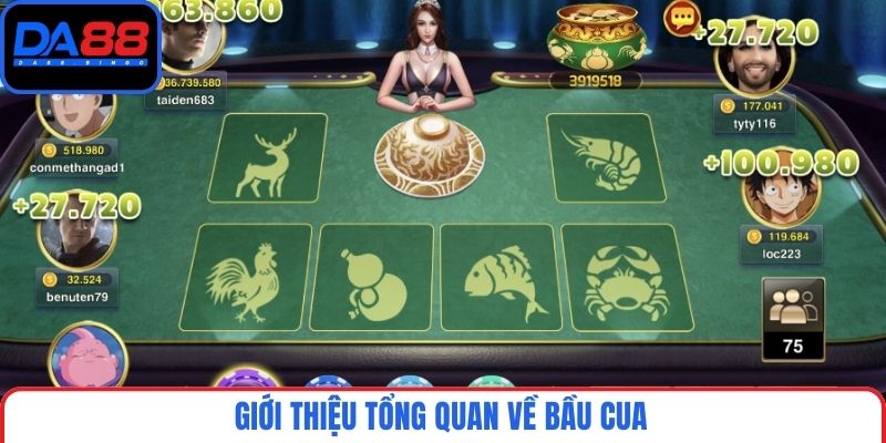 Bầu cua online là tựa game phổ biến tại DA88