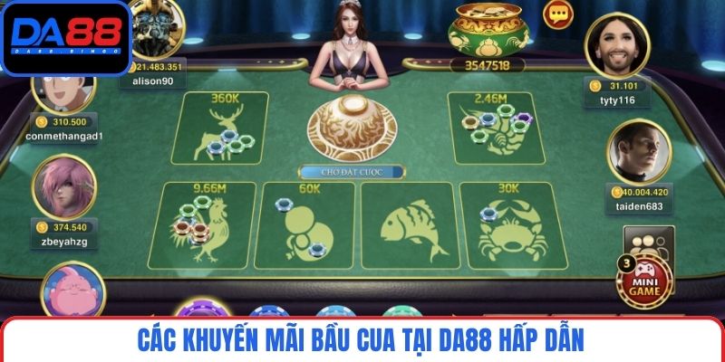 Tại bầu cua có đa dạng khuyến mãi dành cho tân cược